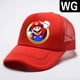 thumbnail image 2 of 20 colores Super Mario juego de dibujos animados Cosplay malla transpirable gorra con visera sombrero plano viaje sol al aire libre Casual Hip Hop regalos zhangmengya  LED, 2 of 2