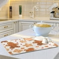 thumbnail image 6 of Gingerbread Man Cookies Dish Drying Mat Dish Drainer Rack Mats Water Absorbent Non-Slip Easy Clean Heat Resistant for Kitchen Counter, 6 of 8
