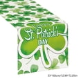 thumbnail image 3 of Fwttom St Patrick Day Table Runner Tablecloth Green Mark Party Table Decor for Party Waterproof Wipe Clean Fabric for Dining Table Kitchen Holiday, 3 of 6