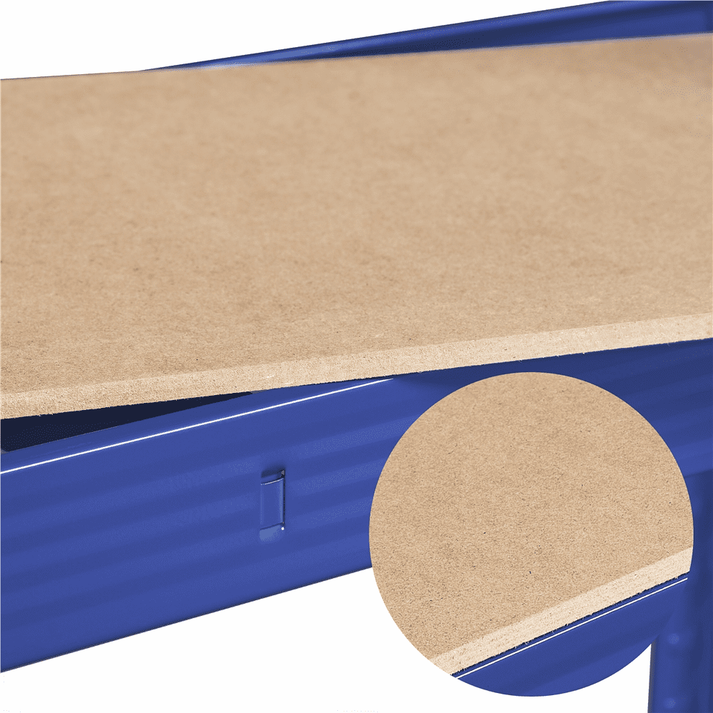 Alden Design 5-Shelf Boltless & Adjustable Steel Storage Shelf Unit, Blue