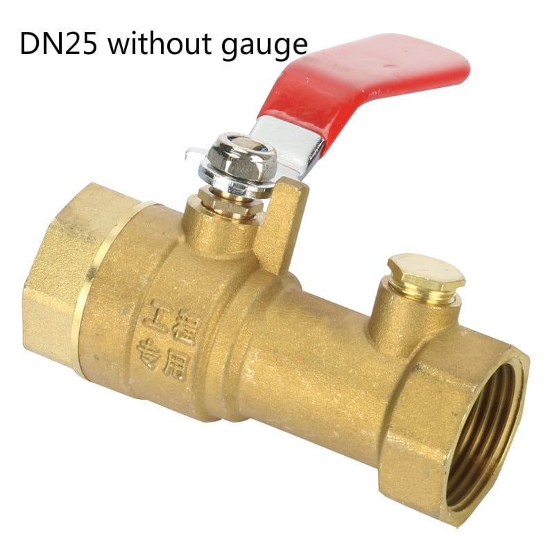 DN25 brass ball valve water test valve with guage pressure test valve