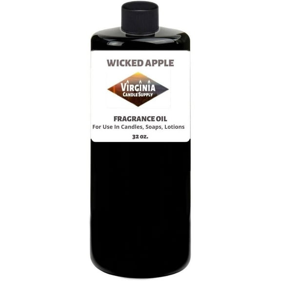 Wicked Apple Fragrance Oil Our Version of The Brand Name 32 oz Bottle for Candle Making, Soap Making, Tart Making, Room Sprays, Lotions, Car Fresheners, Slime, Bath Bombs, Warmers