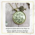 thumbnail image 4 of Serenity Prayer God Grant Strength Gutsy Goodness Bronze Metal Necklace Adult Female, 4 of 8