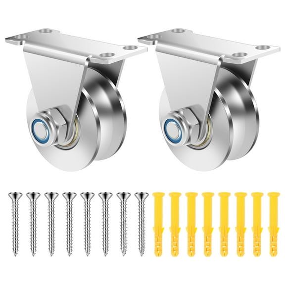 Cable Pulley Wheel Stainless Steel U Groove Wheel Pulley Block Silent Wall Mounted Lifting Pulley Block