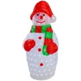 thumbnail image 1 of Northlight Lighted Commercial Grade Acrylic Outdoor Christmas Snowman - 34" - Pure White, 1 of 6