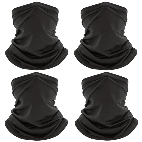 Neck Gaiter Balaclava Bandana Face Mask Scart Cover Breathable Sun Protection for Men Women 4 Pack
