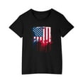 thumbnail image 4 of FamilyThread Kids America Flag 4th of July Shirt Toddler Kids Boys Girls Patriotic USA Shirt, Red White and Blue Tee Top, 4 of 4