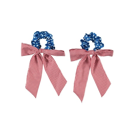 Way to Celebrate 4th of July Patriotic Scarf Scrunchie