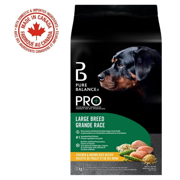 Pure Balance Pro+ Large Breed, Chicken & Rice Recipe Dry Dog Food 7kg
