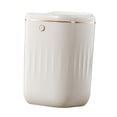 thumbnail image 2 of Cubo de basura automático con sensor de movimiento, inteligente, con tapa, grande Blanco y dorado 24L, 2 of 9