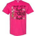 thumbnail image 3 of Inktastic I'm Not Just an Aunt, I'm a Great Aunt Flowers T-Shirt, 3 of 5