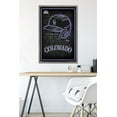 thumbnail image 6 of MLB Colorado Rockies - Neon Helmet 23 Wall Poster, 22.375" x 34" Framed, 6 of 6