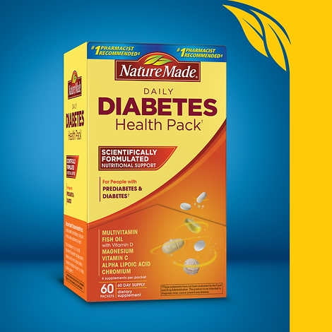 Nature Made Diabetes Health Pack, 60 Packets - Walmart.com