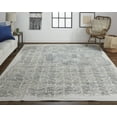 thumbnail image 5 of HomeRoots 513602 10 x 14 ft. Green, Blue & Ivory Abstract Hand Woven Rectangle Area Rug, 5 of 5