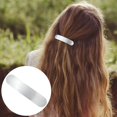 thumbnail image 5 of Hinzic-pasador de pelo plateado de 3 pulgadas para mujer, pinza de pelo grande de Metal, accesorios para el cabello para fiesta de boda francesa Vintage, pelo largo y grueso, 5 of 5