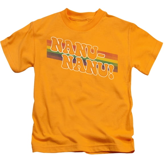Mork & Mindy Nanu Rainbow Youth 18/1 T-Shirt Gold