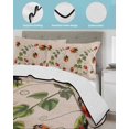 thumbnail image 3 of Twin XL Quilt Bedding Set, Ladybugs Eucalyptus Reversible Summer Quilt 3 Pieces, Spring Botanical Leaves Retro Lightweight Bedspreads Coverlets with 2 Pillow Shams for All Seasons, 3 of 5