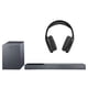 thumbnail image 2 of Combo Home Audio Roku barra de sonido 2.1 con subwoofer inalámbrico y Aurum audífono Over Ear inalámbrico STF color negro, 2 of 5