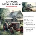 thumbnail image 4 of dashuaibi-Farmhouse Canvas Wall Art Old Tractor Pictures Rustic Barn Prints Country House Painting Farmhouse Landscape Artwork Old Barn Posters Rustic Tractor Wall Art Country Barn Canvas Prints, 4 of 6