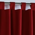 thumbnail image 3 of Winmate Insulated Cotton Tab Top Curtain Panel - Pair each 40" x 84" in Burgundy, 3 of 6