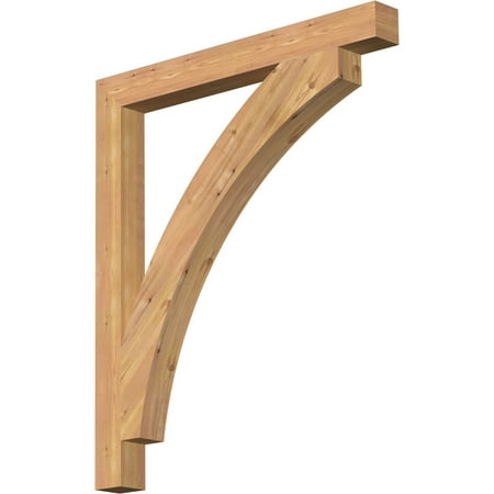 

Ekena Millwork 3 1/2 W x 36 D x 42 H Thorton Block Smooth Bracket Western Red Cedar