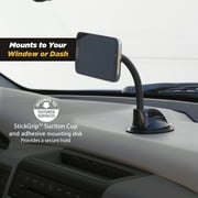 Scosche MAGWDM Magic Mount Magnetic Car Windshield or Dash Phone Mount 360 Degree, Black