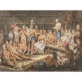 thumbnail image 2 of John Lewis Krimmel 24x19 Gold Ornate Framed and Double Matted Museum Art Print Titled - Exhibition of Indian Tribal Ceremonies at the Olympic Theater, Philadelphia (1811-Ca. 1813), 2 of 4
