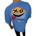 thumbnail image 1 of Playeras De Hombre Camiseta Informal De Verano De Manga Corta Con Cuello Redondo Y Estampado De Letras Y Caras Para Hombre, 1 of 5