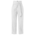 thumbnail image 3 of Akiihool Womens Work Pants Women's Pants, Women's Drawstring , Women's Knit (White,M), 3 of 5