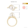 thumbnail image 5 of Angara Classic South Sea Cultured Pearl Bypass Ring in 14K Yellow Gold for Women | June Birthstone Jewelry for Her, 5 of 8