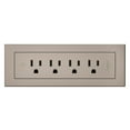 thumbnail image 3 of Legrand Rd4r Wiremold 15 Ampere 7" Long Tamper Resistant Furniture Power Strip - White, 3 of 7