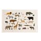 thumbnail image 1 of 2 piezas de decoración de pared de lona del Nuevo Mundo de estilo nórdico para colgar en la pared de la habitación de los niños (estilo animal + estilo mapa), 1 of 5