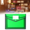 thumbnail image 3 of XIANXIAN 4 Pack Plastic Expanding File Folder, Folders for Documents with Button, Colorful File Folder Organizer Holder, Transparent Accordion File Pouch,Large Capacity, Fit Letter/A4 Size D*4, 3 of 5