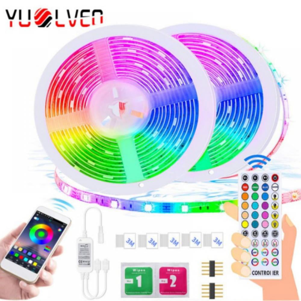 Details about   NEW Waterproof LED Strip Lights 5050 RGB LED Rope Lights wifi remote control 10m 