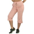 thumbnail image 2 of Up2date Fashion's Women's 100% Cotton Knit Cropped Lounge / Sleep / Pajama Pants, 2 of 2