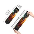 thumbnail image 2 of Salouo Moonlit Hairless Cat Monk Pattern Unisex Middle Tube Socks,Middle-Finger Knee High Socks Over The Calf Tube Stocking Crew Stockings for Women and Men Tube Socks, 2 of 8