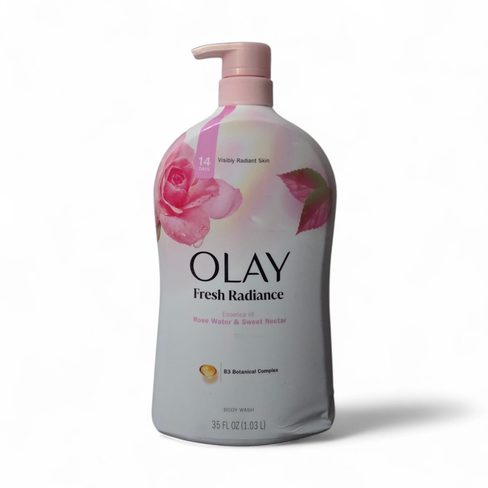 Olay Fresh Radiance Body Wash Twin Pack, Rose Water & Sweet Nectar + Birch Water & Lavender, 35 fl oz Each