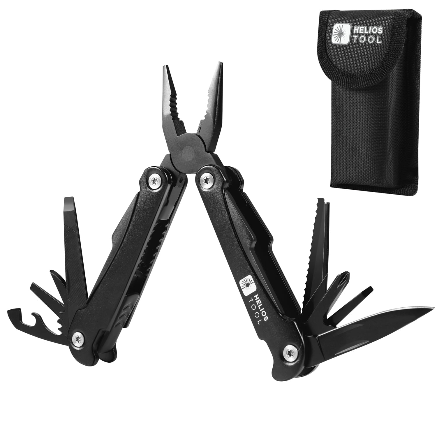 Helios Tool BBQ Multi Tool Set Stainless Steel Folding Multi Use for Grilling 