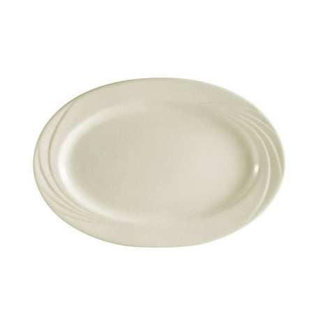 

Garden State Oval Platter 10-1/2 W X 7-3/4 L X 1 H Porcelain White 2 packs