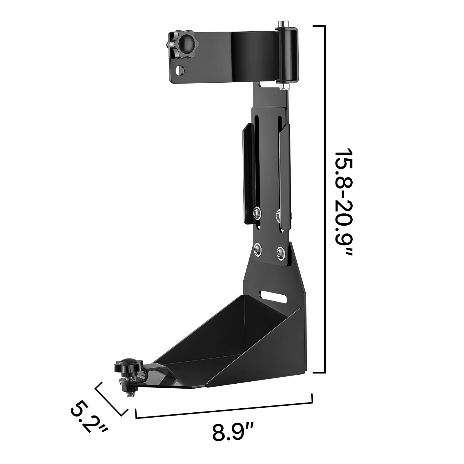 VEVOR High Lift Jack Mount Bracket, Farm Jack Holder Mounting Bracket Kit, Mount Carrier for Off Road Heavy-Duty Jacks, Compatible With YJ (1986-1996), TJ (1997-2006), JK (2006-2018), JL (2018-2024)