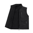 thumbnail image 4 of Aueoeo Fuzzy Vests For Men Outdoors Spring Warm Waistcoat Stand Collar Full Zipper Work Jackets With Pockets, 4 of 6