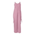 thumbnail image 6 of GILIGEGE Baggy Overalls for Women Loose Fit Wide Leg Jumpsuits with Pockets Casual Oversized Rompers Long Cargo Pants 2025 Overalls for Casual Sleeveless Suspender Jumpsuits V Neck Loose Rompers, 6 of 6