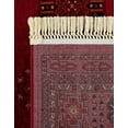 thumbnail image 6 of Unique Loom Tekke Collection Area Rug - Khabour (9' x 12' Rectangle Red/Black), 6 of 7