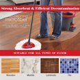 thumbnail image 3 of 3 Pack Mop Replace Head for O Cedar, Mop Head Replacement, Microfiber EasyWring Spin Mop Head Refill for Ocedar, Mop Refill Head Safe Compatible with Spin Mop for Cleaning All Hard-surfaced Floors, 3 of 7