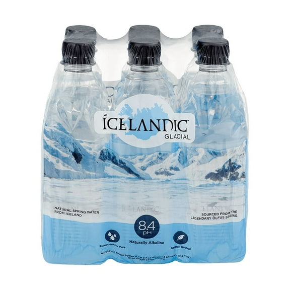 Icelandic Glacial Natural Spring Water 6 pk, 101.4 fl oz [Pack of 4]