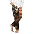 thumbnail image 2 of Xecao Deer American Flag Vintage Print Teenagers' Pajama Pants Long Sleep Pants Soft Elastic Waist Pajama Bottoms Elastic waist with 2 Pockets 5-16 Years-XS(5-6), 2 of 6