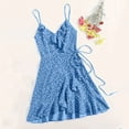 thumbnail image 1 of Ovzne Robes pour Femmes 2025 Robe d'Été Décontractée à Lacets Peplum Petite Robe Fleurie Robe d'Été en Solde, 1 of 6