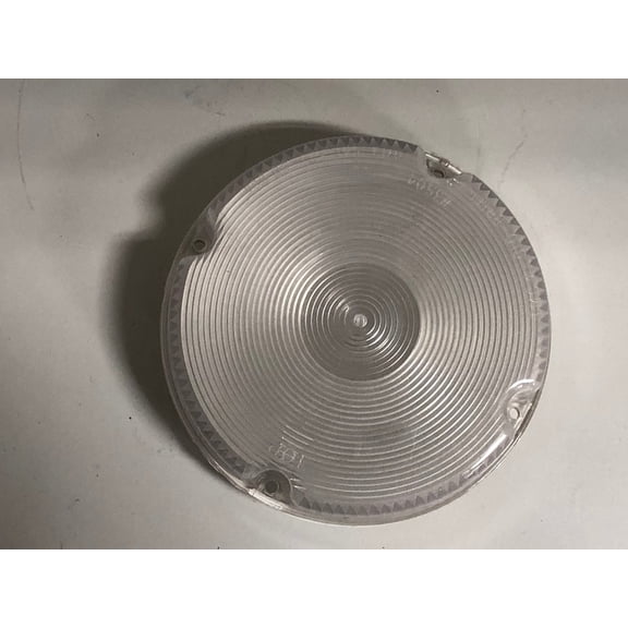 6.5" Round Taillight Housing Only Clear Lens Bus RV Camper
