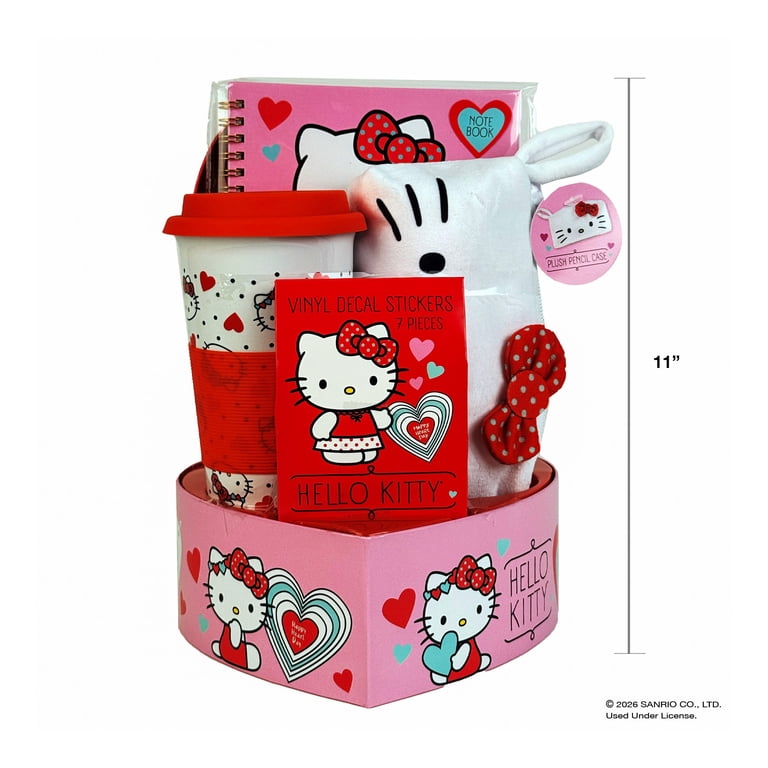Hello Kitty Heart Box Valentines Gift Set - Walmart.com
