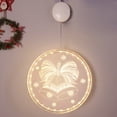 thumbnail image 2 of Christmas Window Lights Decorations Led Christmas Light for Windows Outdoor Indoor Decorations Hanging 3D Lights for Wall Pathway Patio Bedroom Decor Warm White (No Battery), 2 of 11